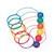 6 balles au pied - jouet éducatif pour enfants Multi-coloured 2 - vertbaudet enfant 