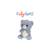 Peluche - peluche ours blue cutydoos bleu jeans – 13 cm Blanc 1 - vertbaudet enfant 