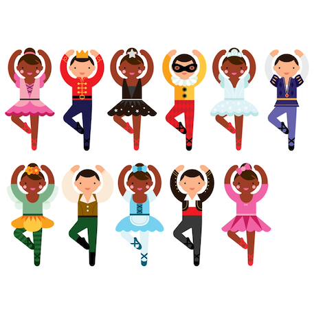 Dress up aimante - danseurs de ballet Multicolor 2 - vertbaudet enfant 