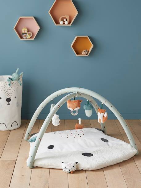 Tapis d'éveil Animal vert gris 1 - vertbaudet enfant 