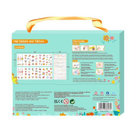 Autocollants et tatouages pour les ongles, fleurs Multicolor 6 - vertbaudet enfant 