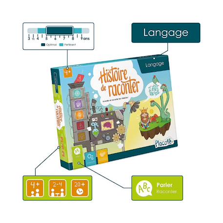 Histoire de raconter - jouet éducatif pour enfants MULTICOLORE 2 - vertbaudet enfant 