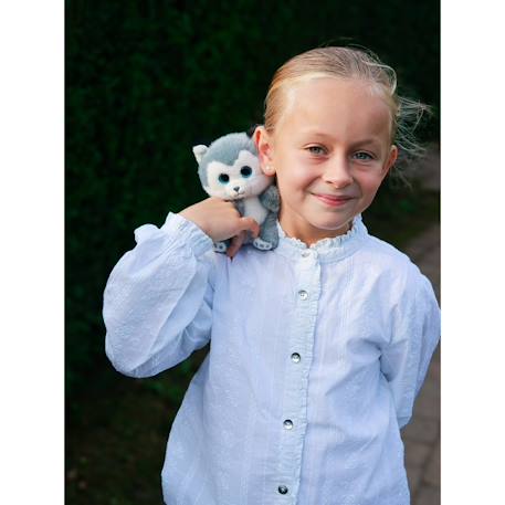 Peluche - peluche chien husky skandy cutydoos gris bleuté – 13 cm Blanc 3 - vertbaudet enfant 