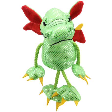 Marionnette à doigts - dragon vert Multicolor 2 - vertbaudet enfant 