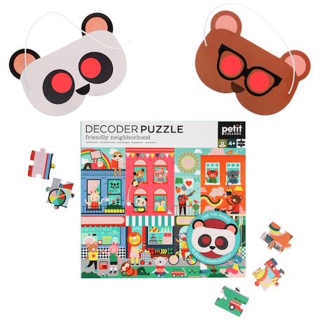 Decoder puzzle 100 pièces - quartier convivial Multicolor 1 - vertbaudet enfant 