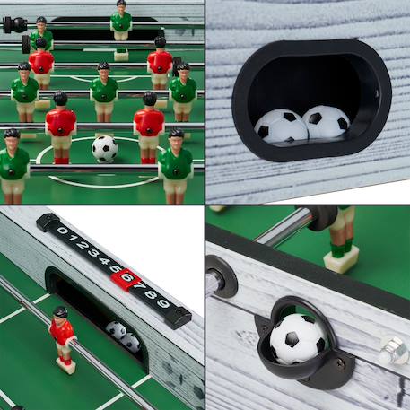 Table de baby-foot d'intérieur enfant - 22 joueurs - 3 balles incluses - 2 à 4 joueurs Gris 3 - vertbaudet enfant 