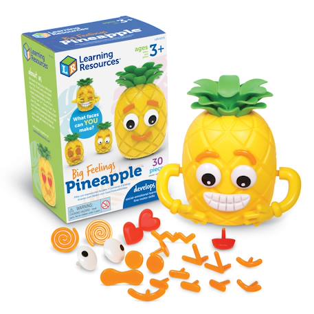 Grands sentiments ananas - jouet éducatif pour enfants Jaune 5 - vertbaudet enfant 