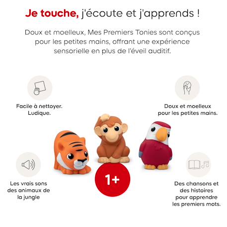 Coffret mes premiers tonies - dans la jungle MULTICOLORE 3 - vertbaudet enfant 