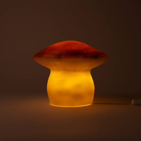 Lampe veilleuse artisanale champignon Blanc, orange 6 - vertbaudet enfant 