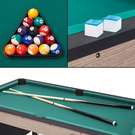 Table de billard pliable  pour toute la famille avec accessoires inclus Vert 3 - vertbaudet enfant 
