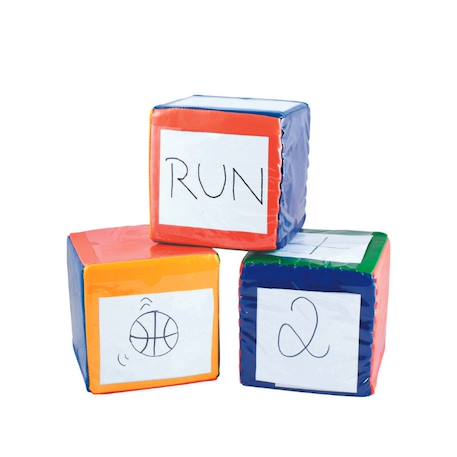 6 dés créatifs mousse - jouet éducatif pour enfants Multi-coloured 1 - vertbaudet enfant 