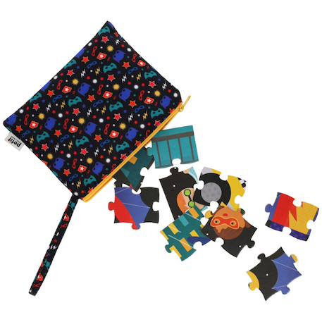 Puzzle double face - superhéros Multicolor 2 - vertbaudet enfant 