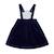 Robe salopette hiver   velours    ecolière Bleu marine 4 - vertbaudet enfant 
