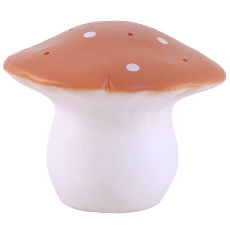 Lampe veilleuse artisanale champignon Blanc, orange 1 - vertbaudet enfant 