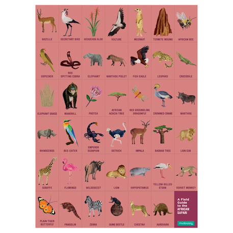 Puzzle 64 pièces - safari africain Multicolor 3 - vertbaudet enfant 