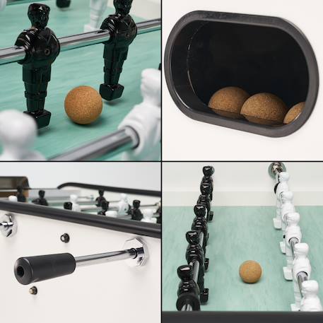 Baby foot en bois pour ado- noir et blanc - gerflex Blanc 2 - vertbaudet enfant 