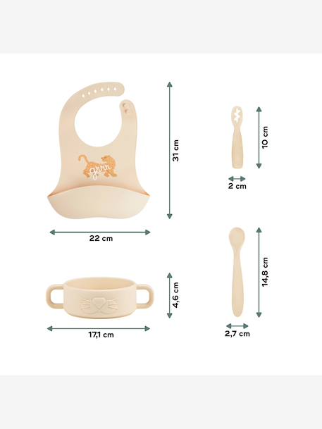 Coffret premier repas rose+vert 5 - vertbaudet enfant 