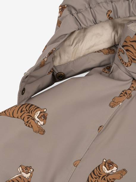 Veste coupe-vent imperméable motifs coeurs Mismou gris+rose 5 - vertbaudet enfant 