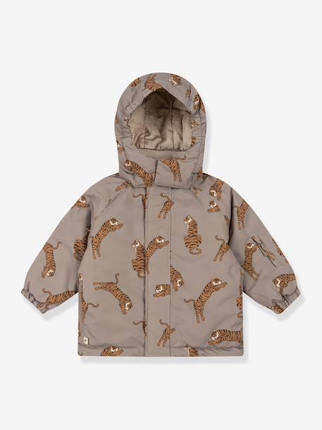 Veste coupe-vent imperméable motifs coeurs Mismou gris+rose 8 - vertbaudet enfant 