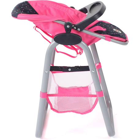 Chaise haute pour poupées Rose 3 - vertbaudet enfant 