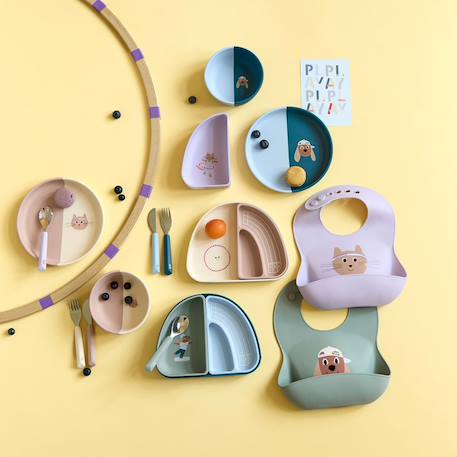 Lot de 3 couverts tiny team, cat Multi-coloured 2 - vertbaudet enfant 