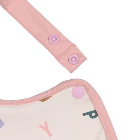 Grand bavoir avec poche happy fruits peach Rose 5 - vertbaudet enfant 