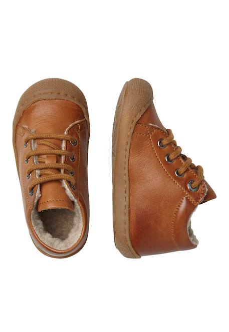 Chaussures en cuir doublés en laine cocoon Cognac- 4 - vertbaudet enfant 