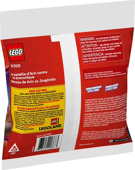 Lego ninjago - arin vs. Dragonian battle (polybag) - 30700 Multicolore 2 - vertbaudet enfant 