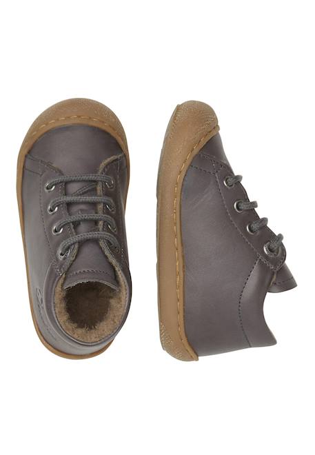 Chaussures en cuir doublés en laine cocoon Anthracite- 4 - vertbaudet enfant 