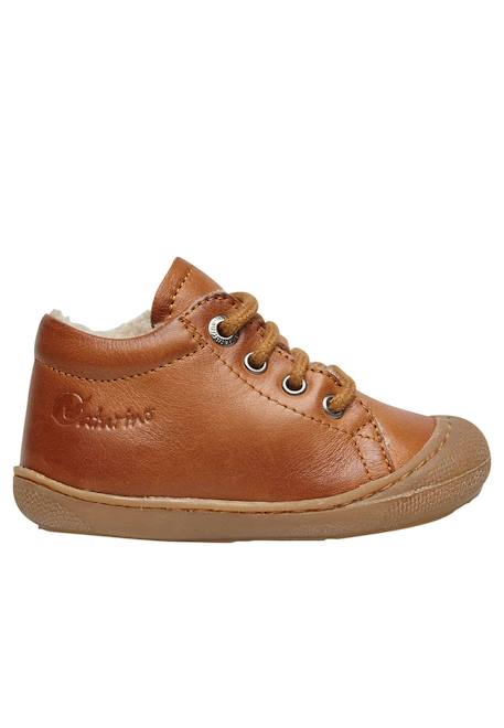 Chaussures en cuir doublés en laine cocoon Cognac- 1 - vertbaudet enfant 