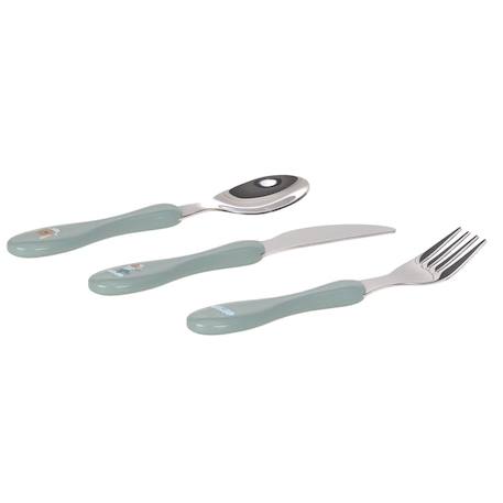Lot de 3 couverts tiny team, chien Vert 3 - vertbaudet enfant 