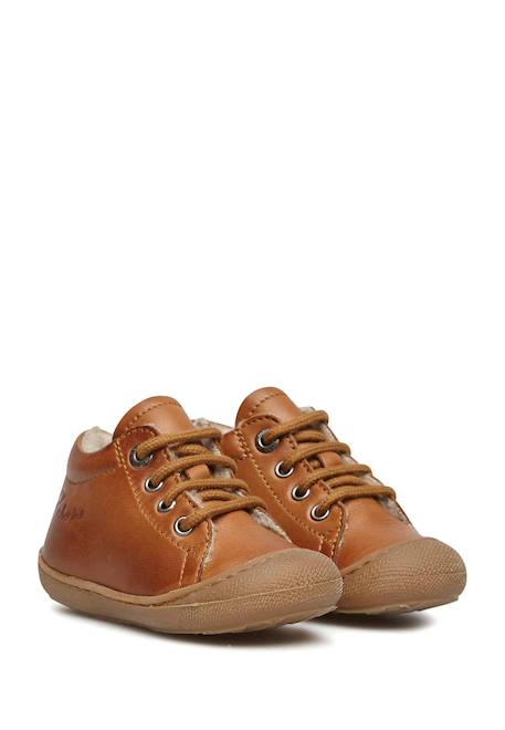 Chaussures en cuir doublés en laine cocoon Cognac- 2 - vertbaudet enfant 