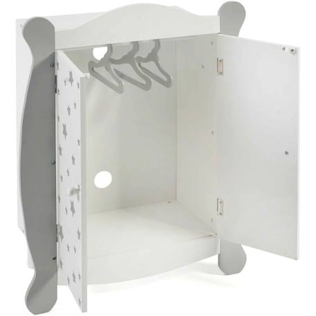 Stars - armoire à poupées Blanc et gris 3 - vertbaudet enfant 