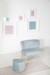Tabouret pouf cœur en velours et bois lil sofa Bleu clair+Gris argenté+Rose pastel 3 - vertbaudet enfant 
