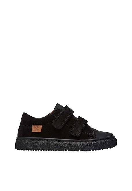 Baskets en cuir et synthétique carex vl Noir- 1 - vertbaudet enfant 