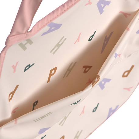 Grand bavoir avec poche happy fruits peach Rose 6 - vertbaudet enfant 