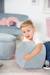 Tabouret pouf cœur en velours et bois lil sofa Bleu clair+Gris argenté+Rose pastel 2 - vertbaudet enfant 