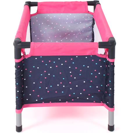 Lit de voyage pour poupées rose à pois Rose 3 - vertbaudet enfant 