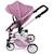 Poussette combinée 2 en 1 mika Beige+Bleu+Rose+Rose et bleu+Rose fuschia 17 - vertbaudet enfant 