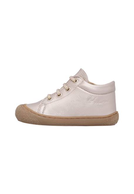 Chaussures premiers pas en cuir cocoon zip Rose poudré- 3 - vertbaudet enfant 