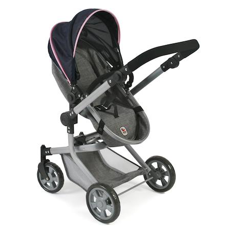 Poussette combinée mika Bleu+Gris+Gris et rose+Rose et noir+Violet 4 - vertbaudet enfant 