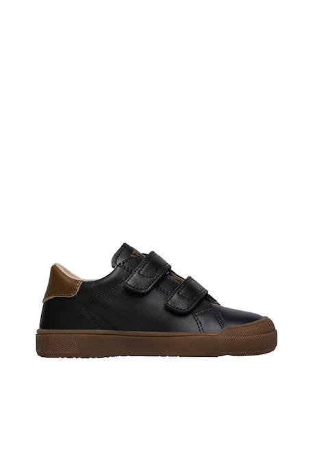 Baskets en cuir eindhoven 2 vl. Bleu foncé-+Cognac-+Marron-vert-+Noir-+Noir-or- 16 - vertbaudet enfant 