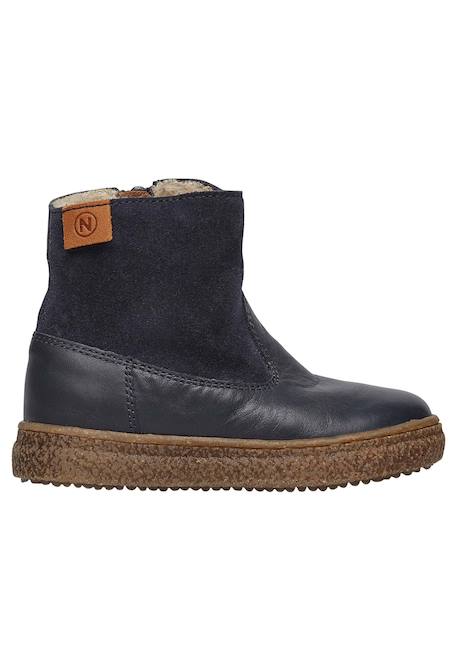 Bottines en nappa et suède alpina Cognac-+Marine-+Rose antique- 6 - vertbaudet enfant 