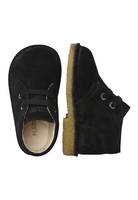 Boots en suède milky Marine-+Marron+Noir- 14 - vertbaudet enfant 