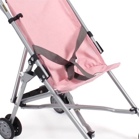 Mini-poussette buggy pour poupons roma Bleu et rose+Gris et rose+Jean rose+Rose+Rose clair+Violet 14 - vertbaudet enfant 