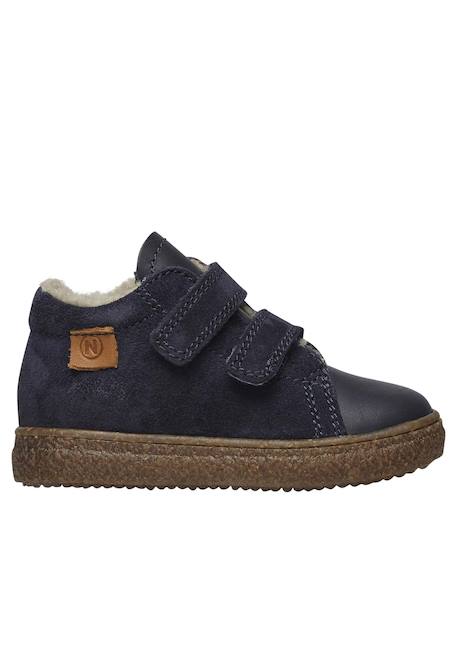 Baskets doublées en laine albus vl Bleu nuit-+Cognac-+Rose- 1 - vertbaudet enfant 