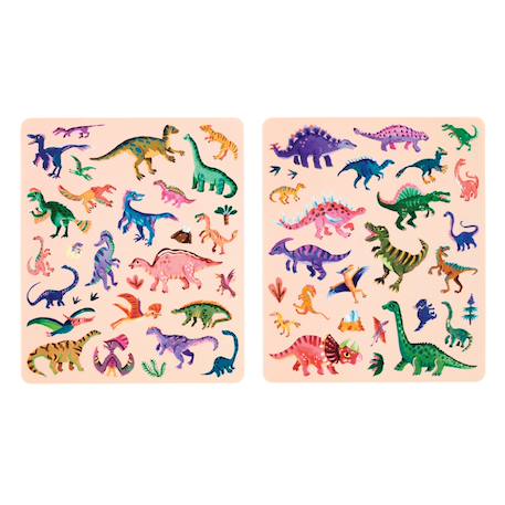 Autocollants réutilisables - parc des dinosaures Multicolor 6 - vertbaudet enfant 