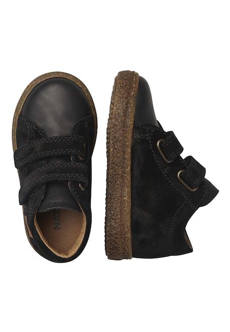 Baskets en cuir et suède albus vl Anthracite-+Marine-+Marron foncé-+Noir-+Rose- 19 - vertbaudet enfant 