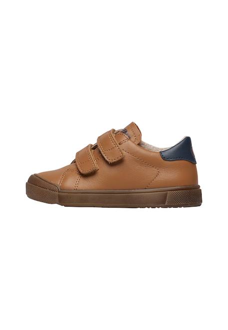 Baskets en cuir eindhoven 2 vl. Bleu foncé-+Cognac-+Marron-vert-+Noir-+Noir-or- 8 - vertbaudet enfant 