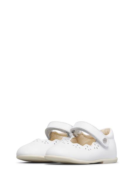 Ballerines en cuir olya Blanc- 5 - vertbaudet enfant 